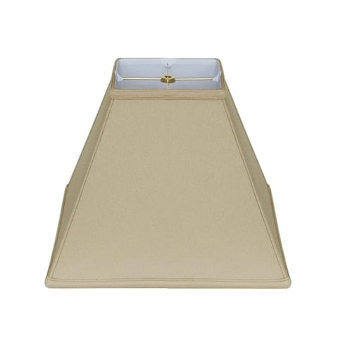 Basic Square Anna Rayon Lamp Shade - Coffee - Lux Lamp Shades
