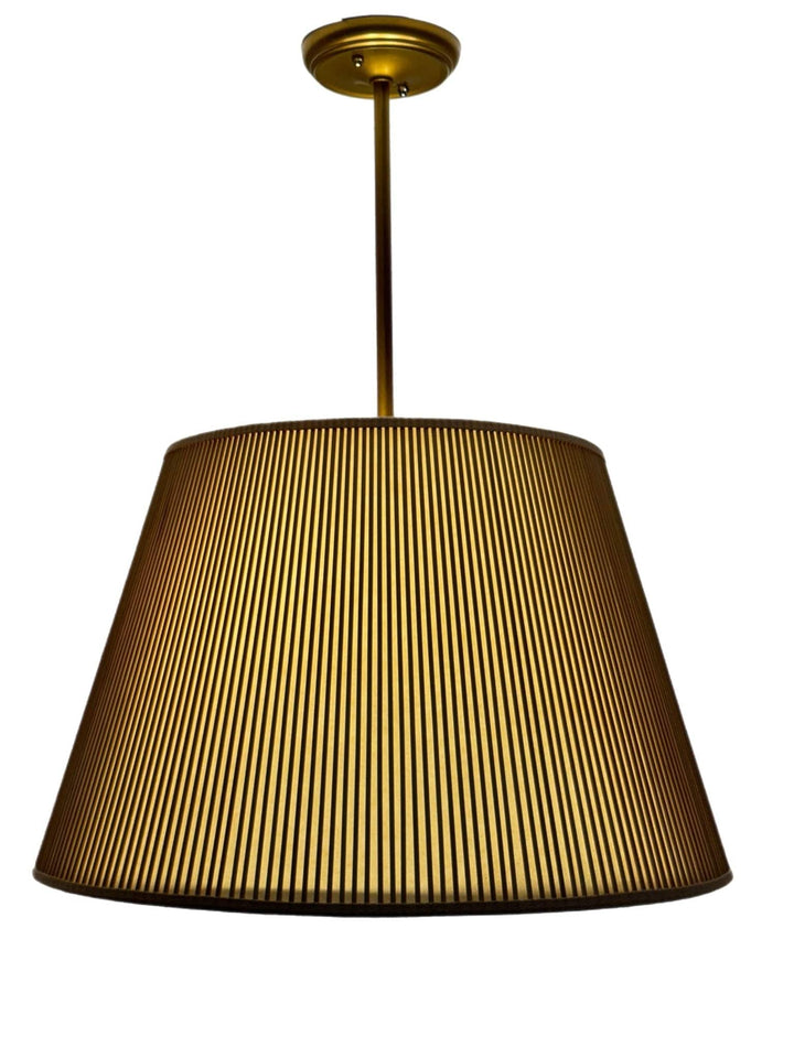 Custom British Empire Natural Stick Shade Pendant - 20" base (1) in stock - Lux Lamp Shades