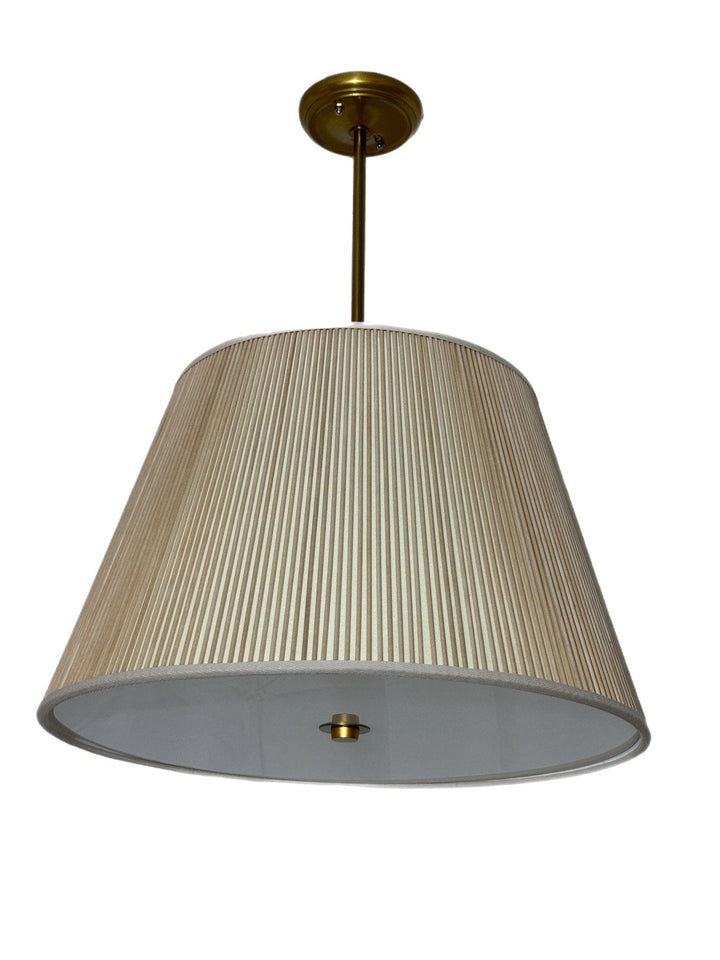 Custom British Empire Natural Stick Shade Pendant - 20" base (1) in stock - Lux Lamp Shades