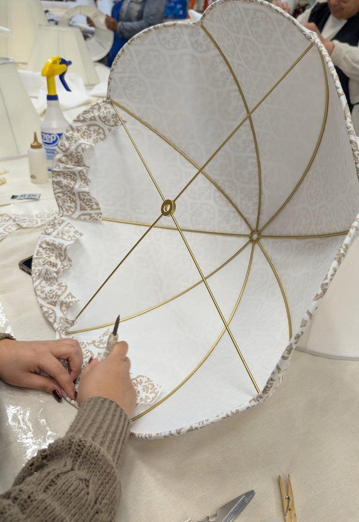 Custom Fabric Umbrella Pendants - Lux Lamp Shades