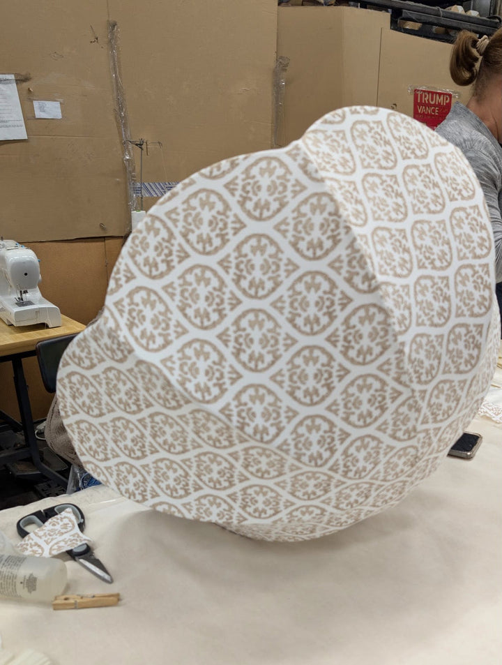 Custom Fabric Umbrella Pendants - Lux Lamp Shades