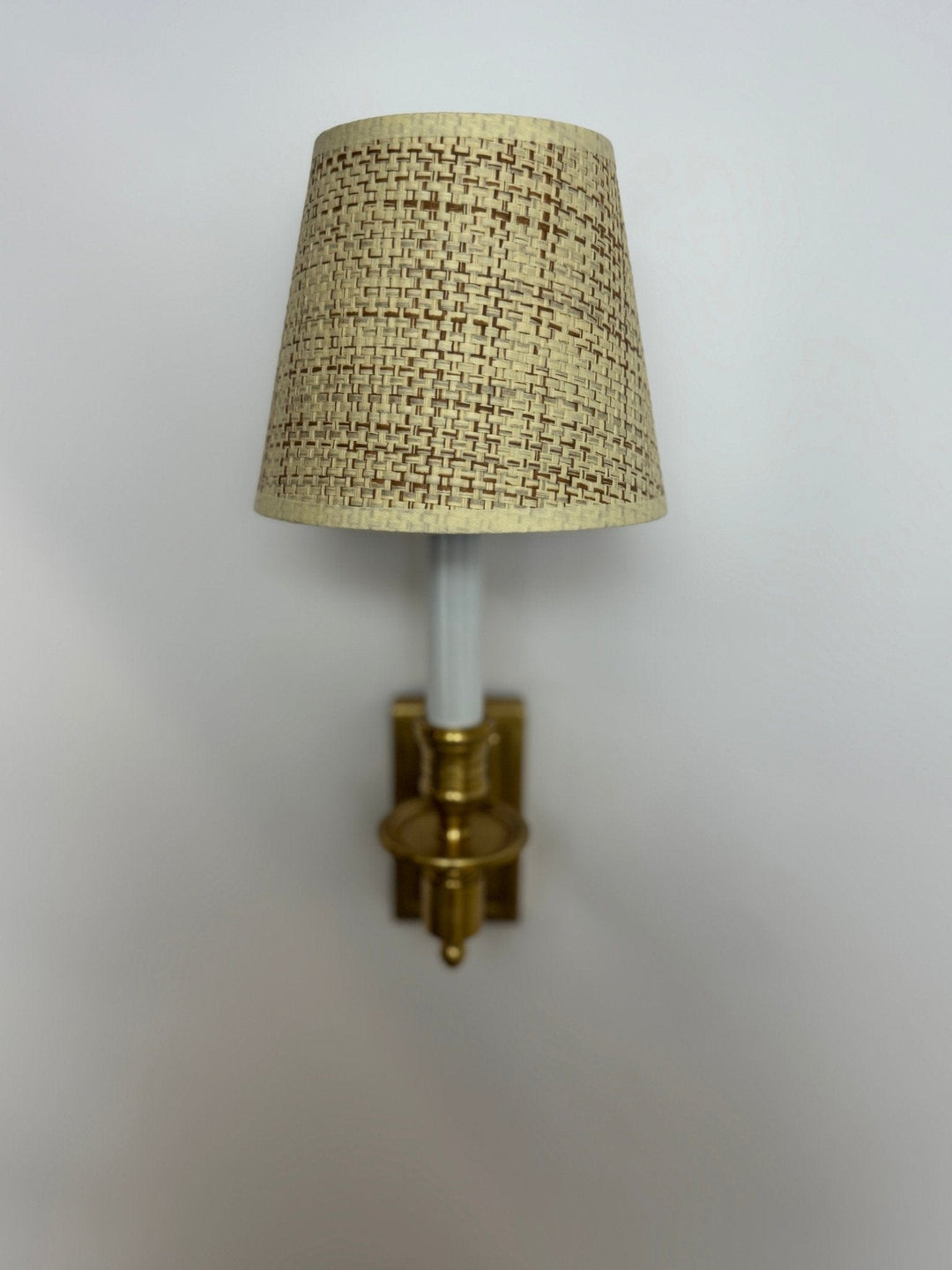 Raffia Hardback Chandelier Shade - Two Sizes 5” & 6” Base - Lux Lamp Shades