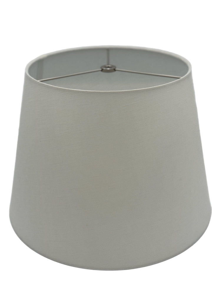 14" Cream Linen Hardback - Pembroke Chrome Spider no drop - Lux Lamp Shades