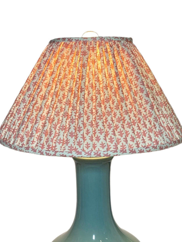 17" Custom Empire Shade made with Sister Parish Burmese fabric - Lux Lamp Shades