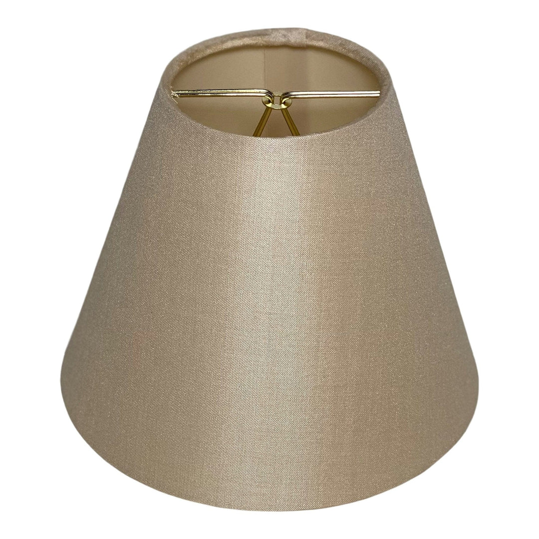 6" Sand Silk Hardback Sconce or Chandelier Shade - Lux Lamp Shades