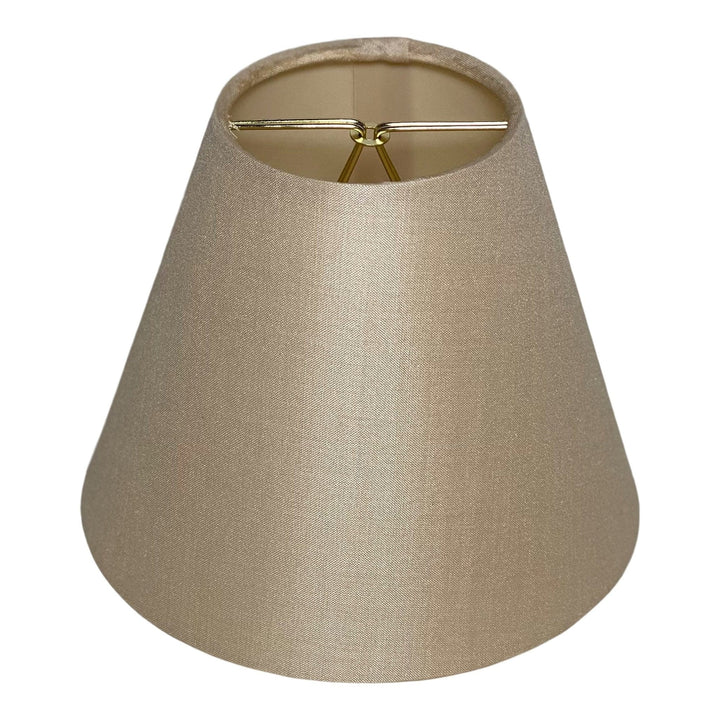 6" Sand Silk Hardback Sconce or Chandelier Shade - Lux Lamp Shades
