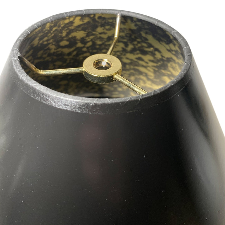Black Paper with Tortoise Shell interior Empire Hard-back Lamp Shade - Multiple Sizes + CUSTOM SIZES - Lux Lamp Shades