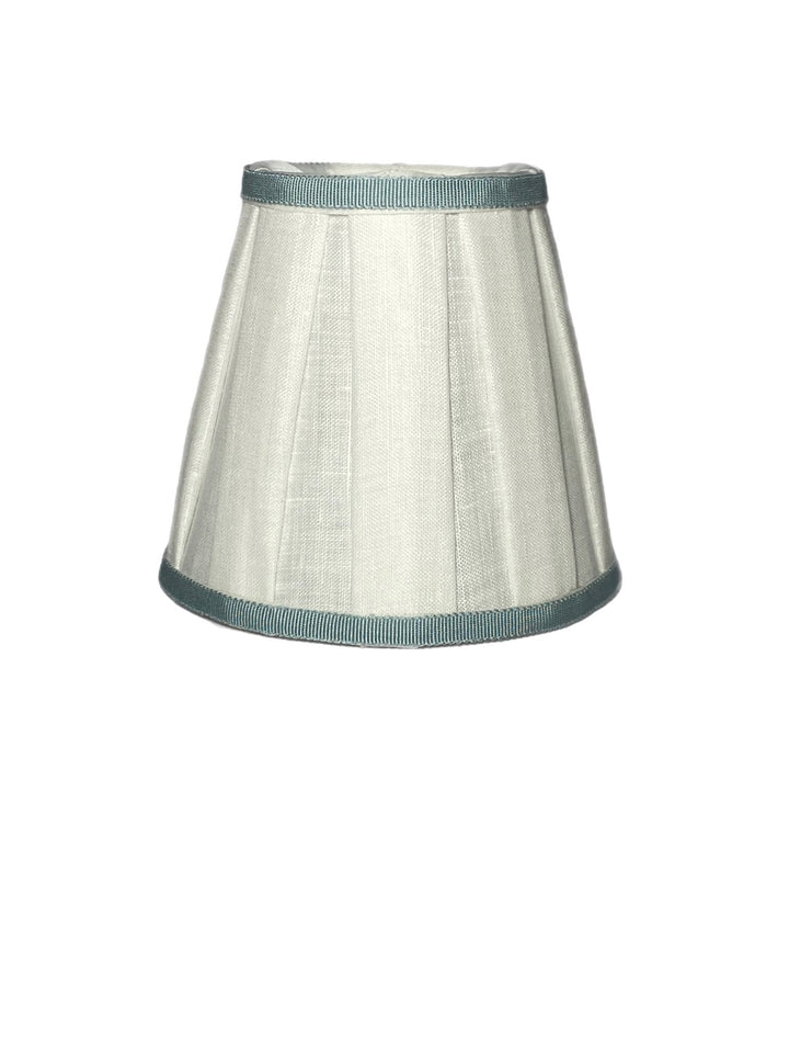 Box Pleat Linen - Empire Chandelier Shade - Available in Three Sizes + Add Custom Trim - Lux Lamp Shades