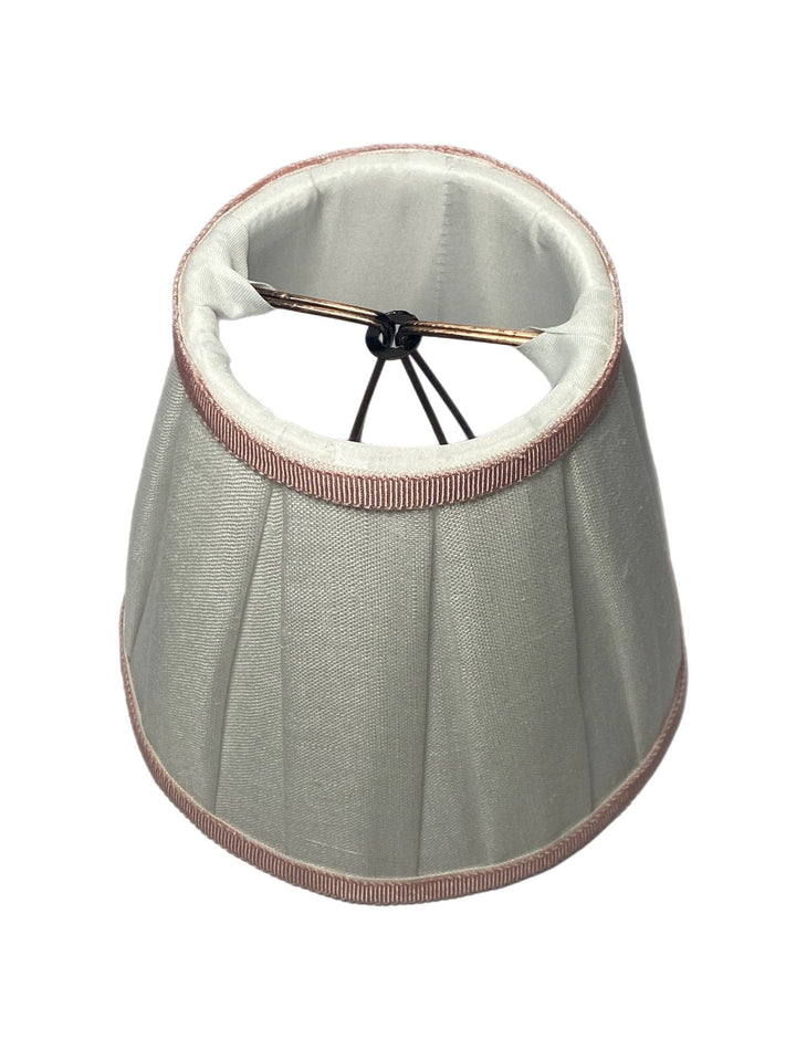 Box Pleat Linen - Empire Chandelier Shade - Available in Three Sizes + Add Custom Trim - Lux Lamp Shades