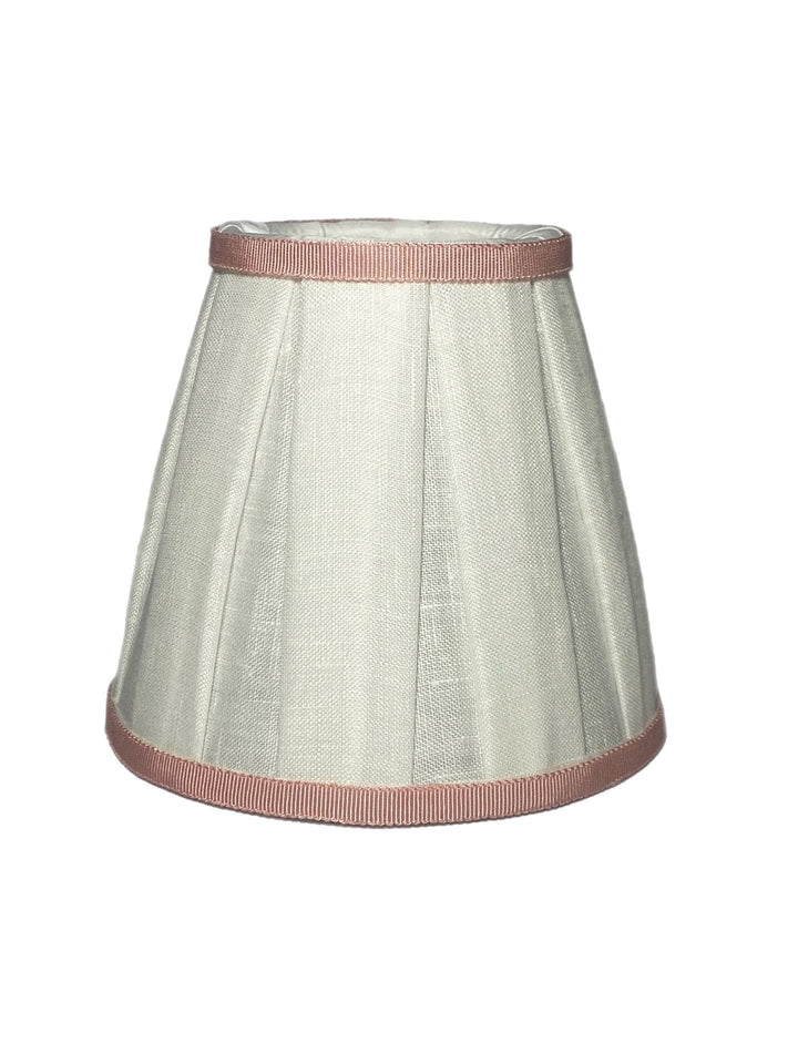 Box Pleat Linen - Empire Chandelier Shade - Available in Three Sizes + Add Custom Trim - Lux Lamp Shades