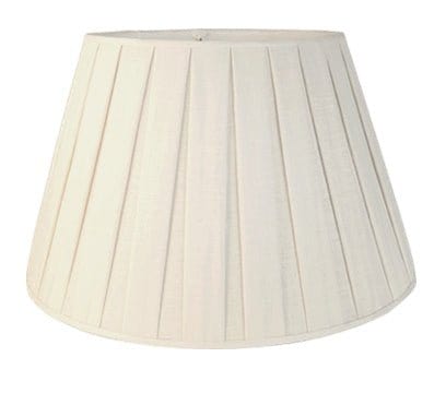 Box Pleat Linen Pembroke Lamp Shades Curated - Available in five sizes - Lux Lamp Shades