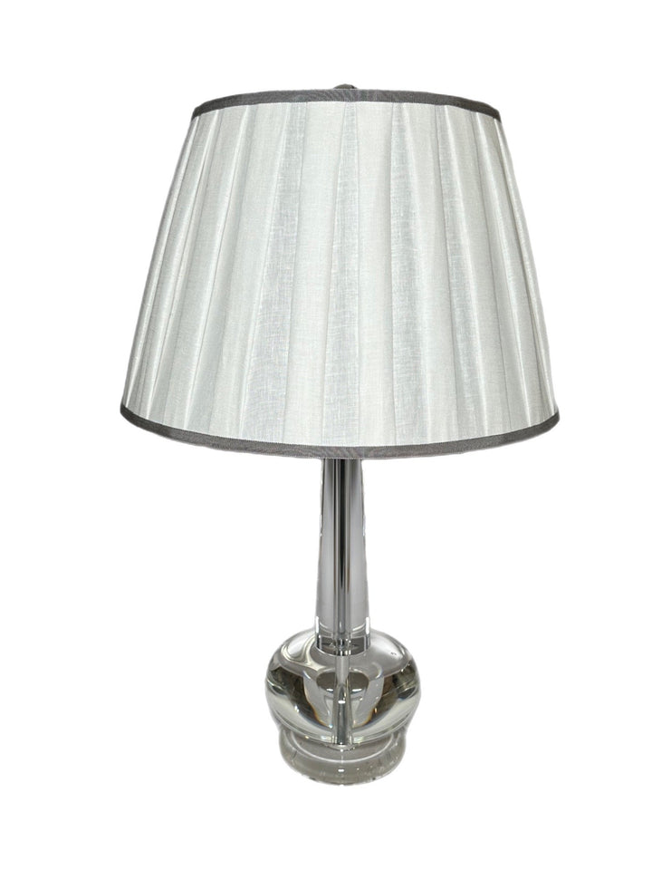 Box Pleat Linen Pembroke Lamp Shades Curated - Available in five sizes - Lux Lamp Shades