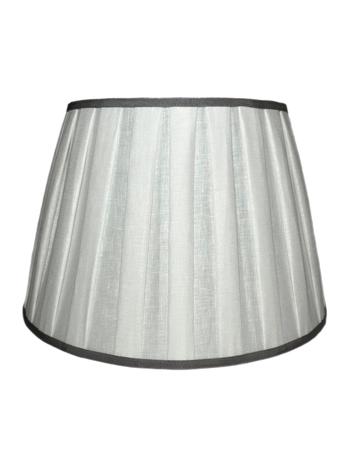 Box Pleat Linen Pembroke Lamp Shades Curated - Available in five sizes - Lux Lamp Shades