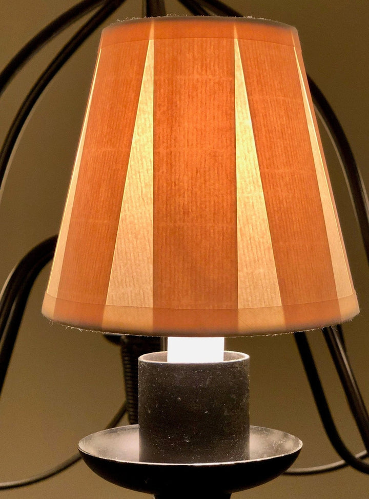 Box Pleat Paper Chandelier Lamp Shade Curated - Available in two sizes - Lux Lamp Shades