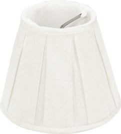 Box Pleat Silk Chandelier Lamp Shade - Available in three sizes - Lux Lamp Shades