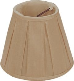 Box Pleat Silk Chandelier Lamp Shade - Available in three sizes - Lux Lamp Shades