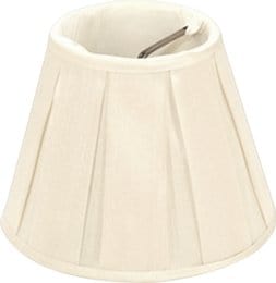 Box Pleat Silk Chandelier Lamp Shade - Available in three sizes - Lux Lamp Shades