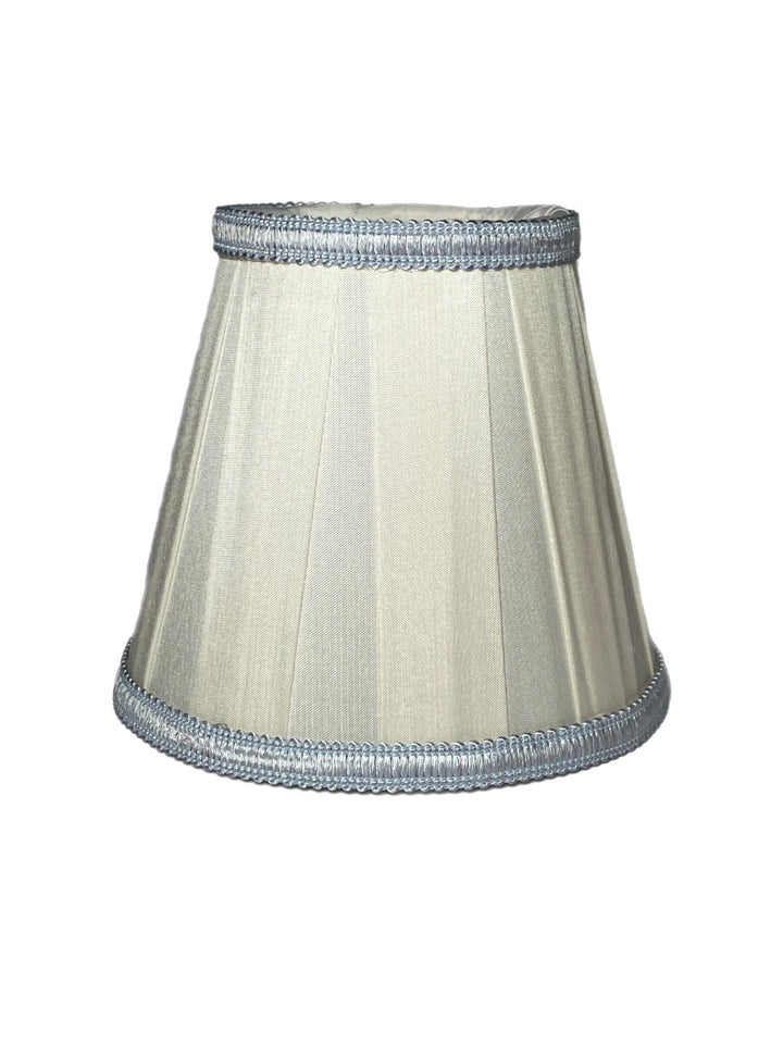 Box Pleat Silk Chandelier Lamp Shade - Available in Three Sizes + Add Custom Gimp - Lux Lamp Shades