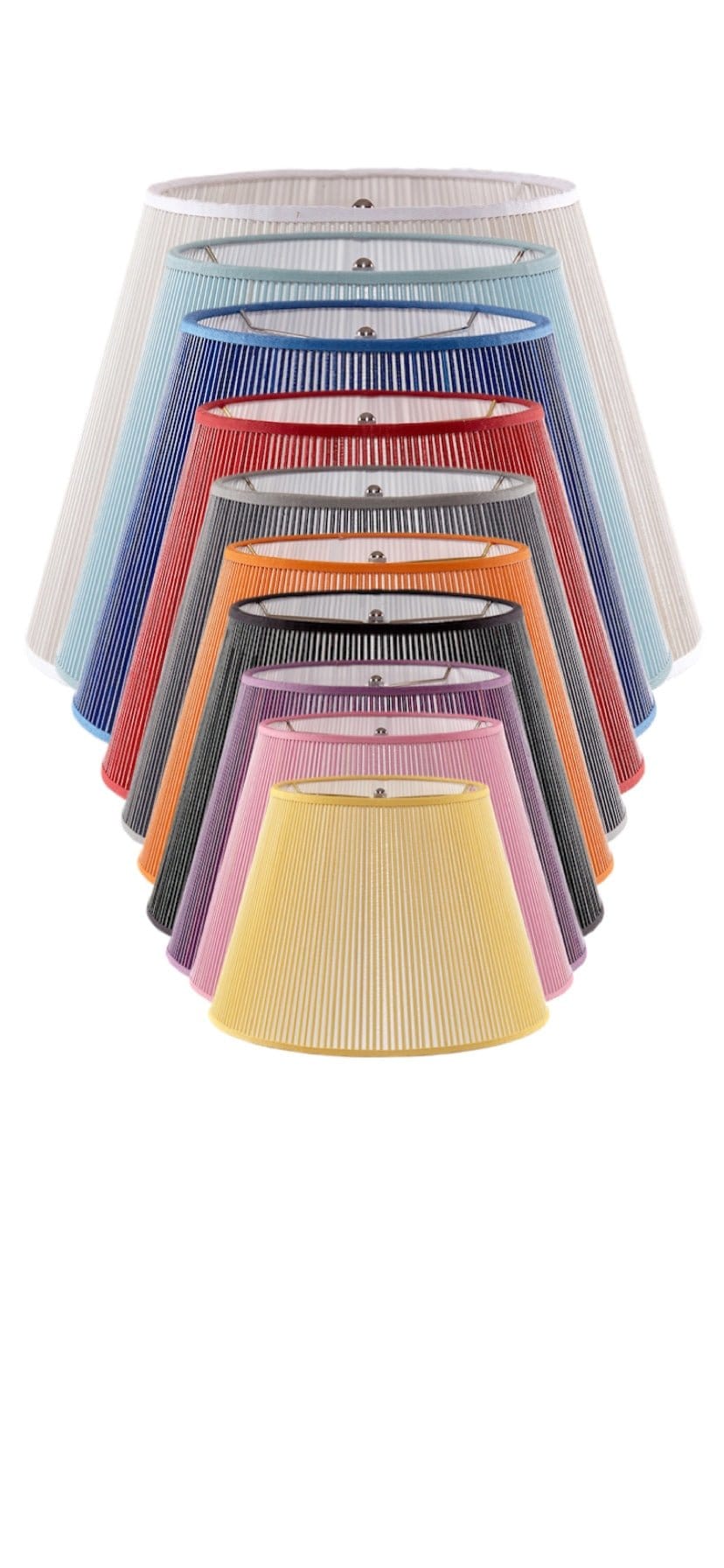 British Empire Stick Lamp Shade - 7 sizes and 14 colors - Lux Lamp Shades
