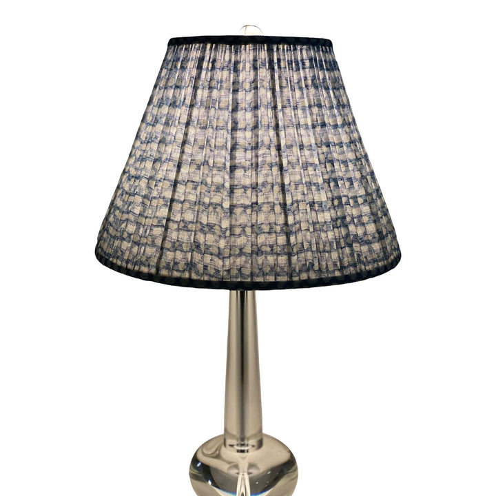 Custom Gathered Fermoie Fabric Empire Shades – 16" and 18" Bases - Lux Lamp Shades