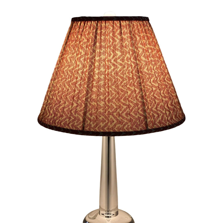 Custom Gathered Fermoie Fabric Empire Shades – 16" and 18" Bases - Lux Lamp Shades