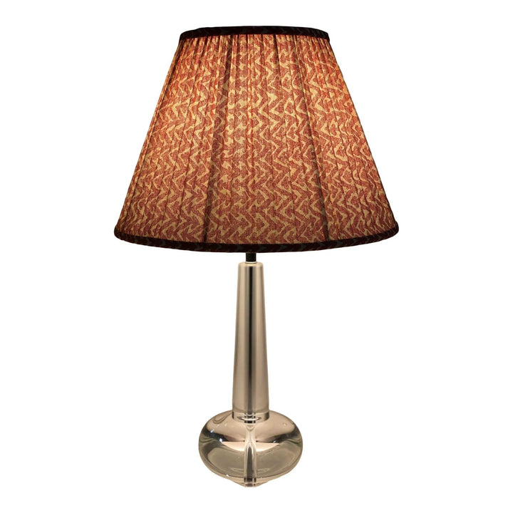 Custom Gathered Fermoie Fabric Empire Shades – 16" and 18" Bases - Lux Lamp Shades