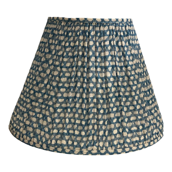 Custom Gathered Fermoie Fabric Empire Shades – 16" and 18" Bases - Lux Lamp Shades