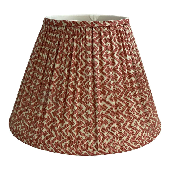 Custom Gathered Fermoie Fabric Empire Shades – 16" and 18" Bases - Lux Lamp Shades