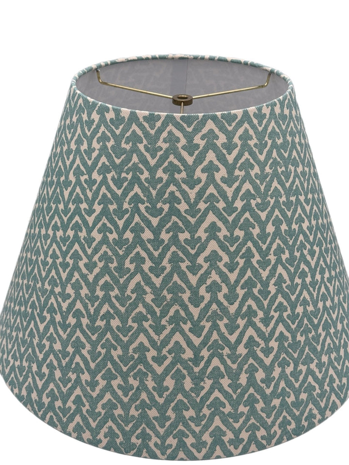 Custom Hardback Empire Shades Made using Fermoie Fabric - 16" and 18" base - Lux Lamp Shades