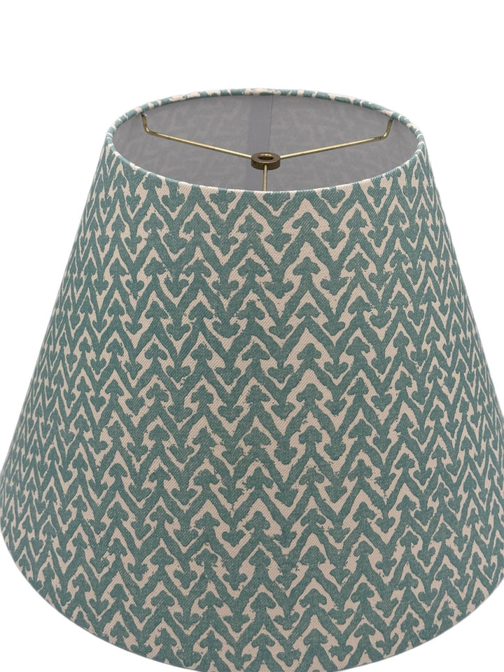 Custom Hardback Empire Shades Made using Fermoie Fabric - 16" and 18" base - Lux Lamp Shades