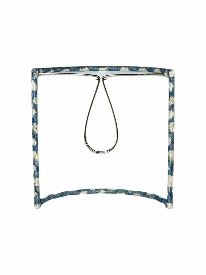 Custom Sconce Lamp Shade made with Fermoie Fabric - 5" Half Drum with Candle Clip (12 shades in stock) - Lux Lamp Shades