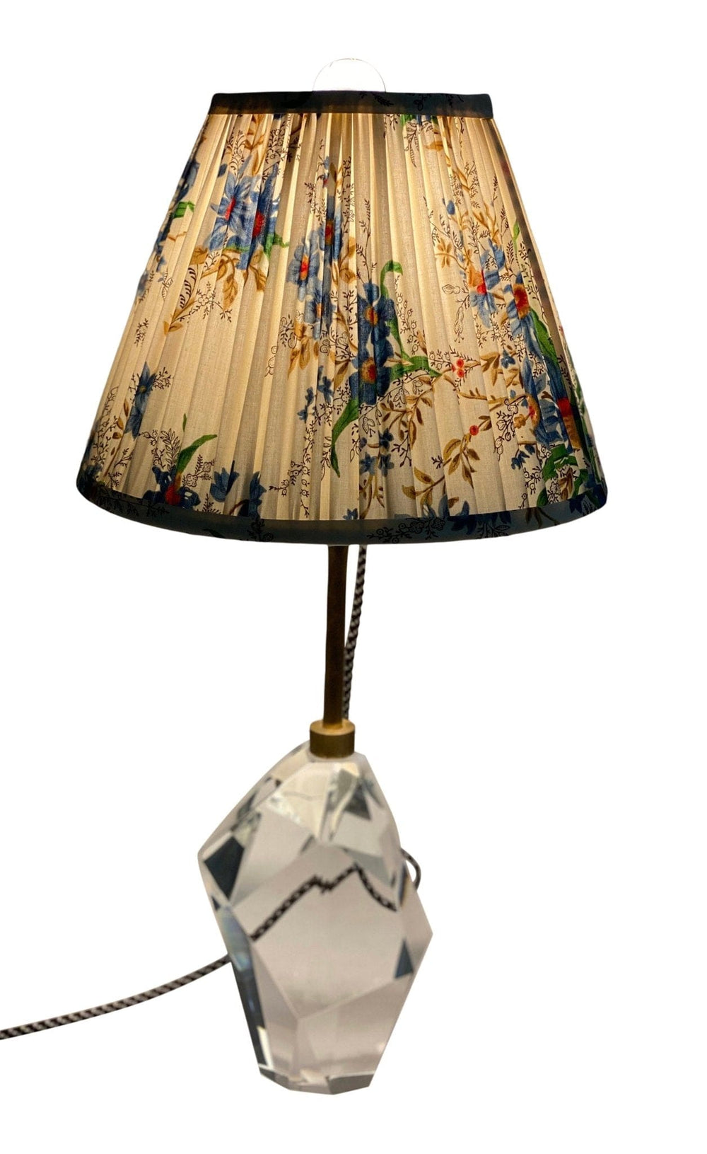 Decors Barbares Ete Moscovite Indigo Gathered 12" shade *** Only (1) shade available**** - Lux Lamp Shades