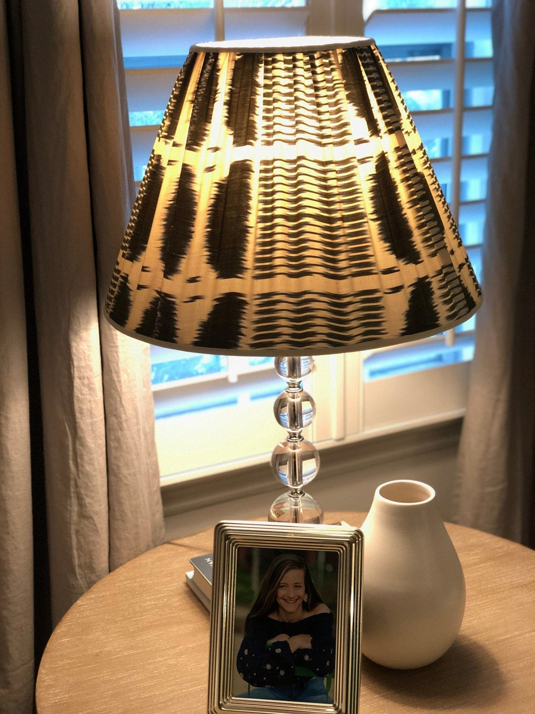 Gathered IKAT Silk Empire - Lux Lamp Shades