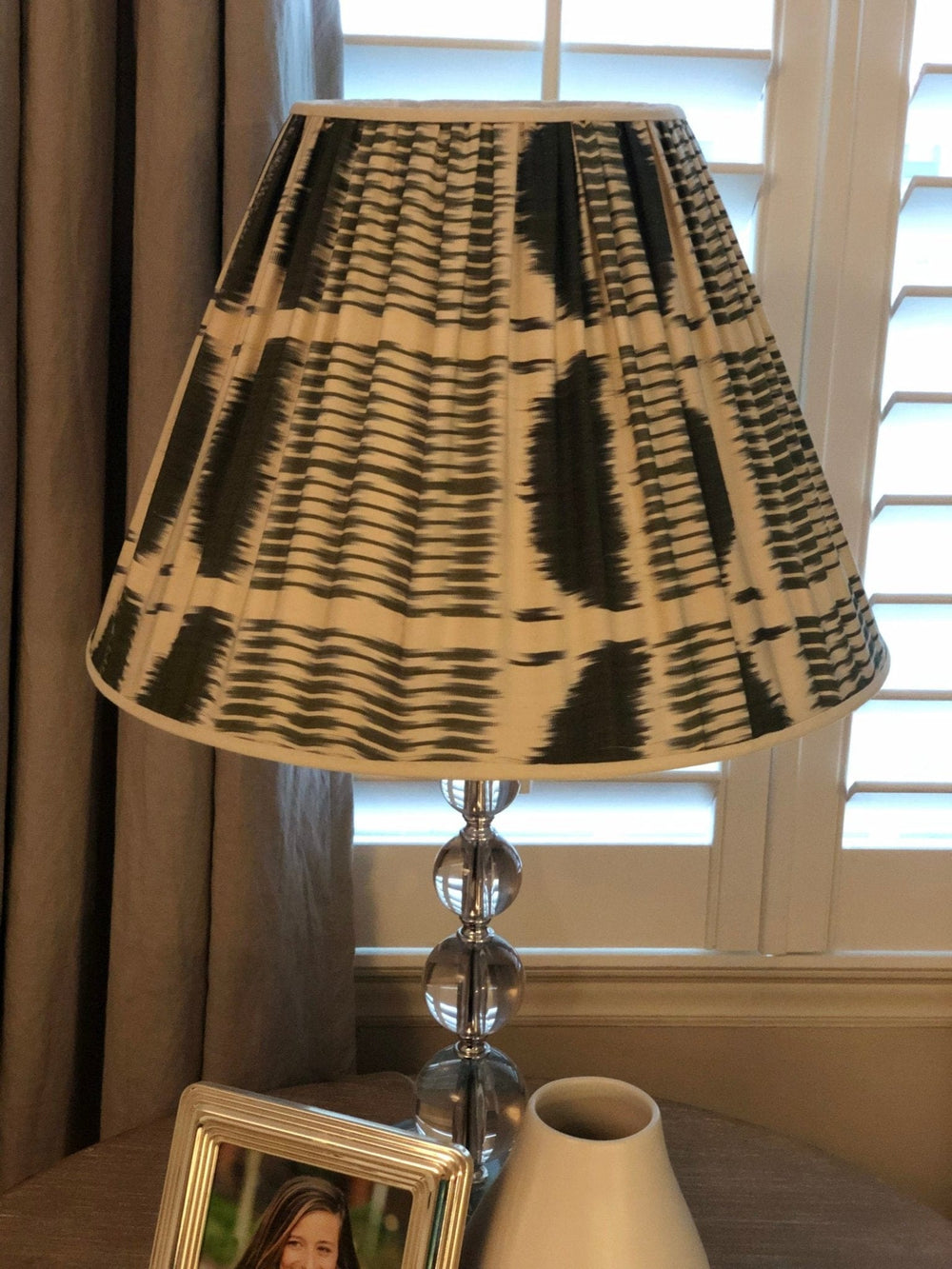 Gathered IKAT Silk Empire - Lux Lamp Shades