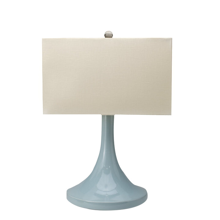 Linen Rectangle - Rolled Edge; brass spider (8" x 17" top & bottom x 10" height) - Lux Lamp Shades