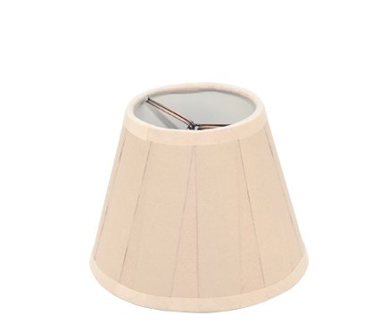 Sand Box Pleat Paper - Empire Chandelier Lamp Shade (3"top x 5" bottom x 4.5" slant) - Lux Lamp Shades