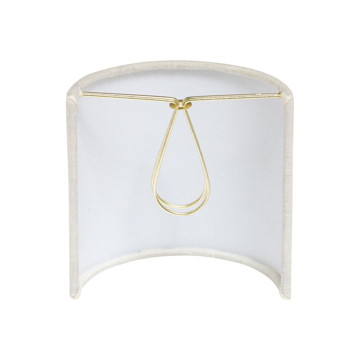 Small Sconce Lamp Shade - 5" Half Drum with Candle Clip - Lux Lamp Shades