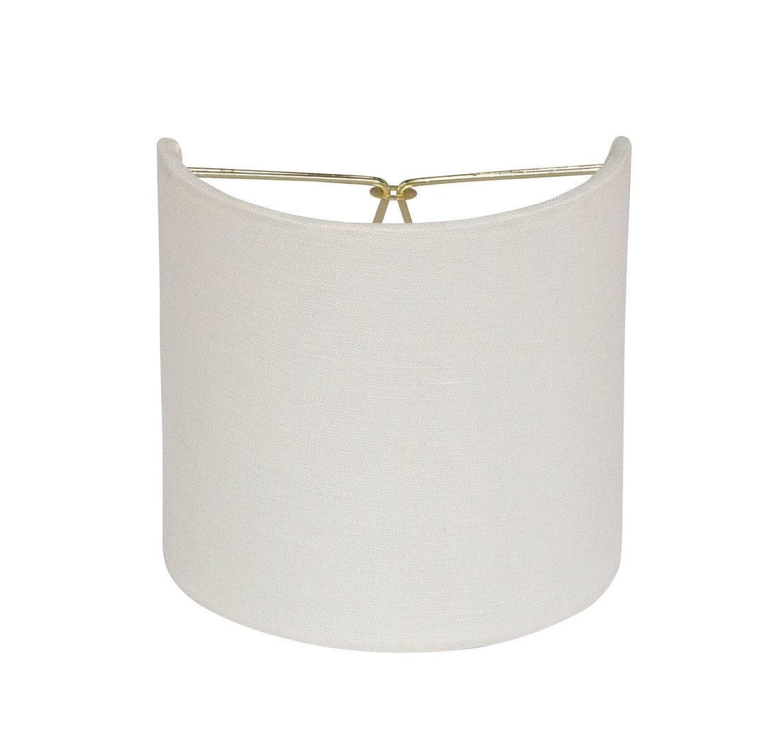 Small Sconce Lamp Shade - 5" Half Drum with Candle Clip - Lux Lamp Shades