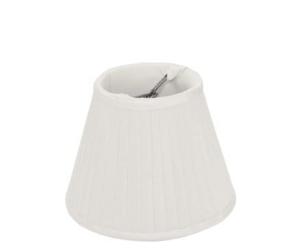 Snow Knife Pleat Silk - Empire Chandelier - 5" - Lux Lamp Shades