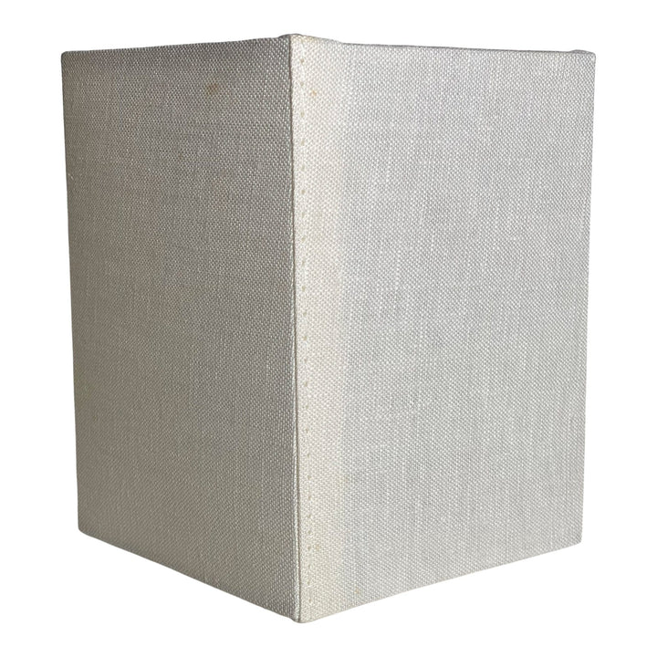 White linen 4" Square Sconce Shade - Lux Lamp Shades