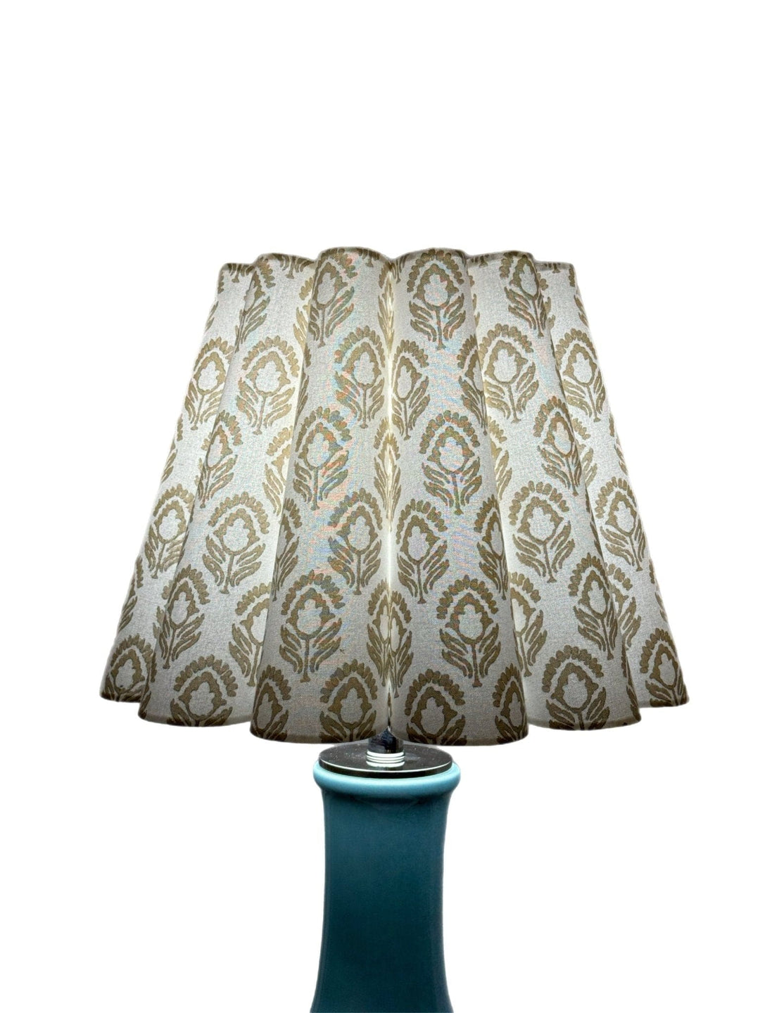 (1) Fluted Shade 16" Base - 10" top x 16" base x 12" slant - Lux Lamp Shades