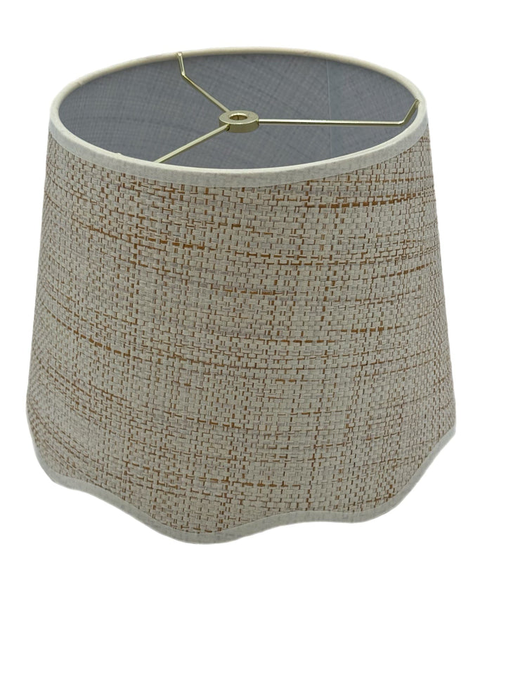 Scalloped Raffia Hardback Shade