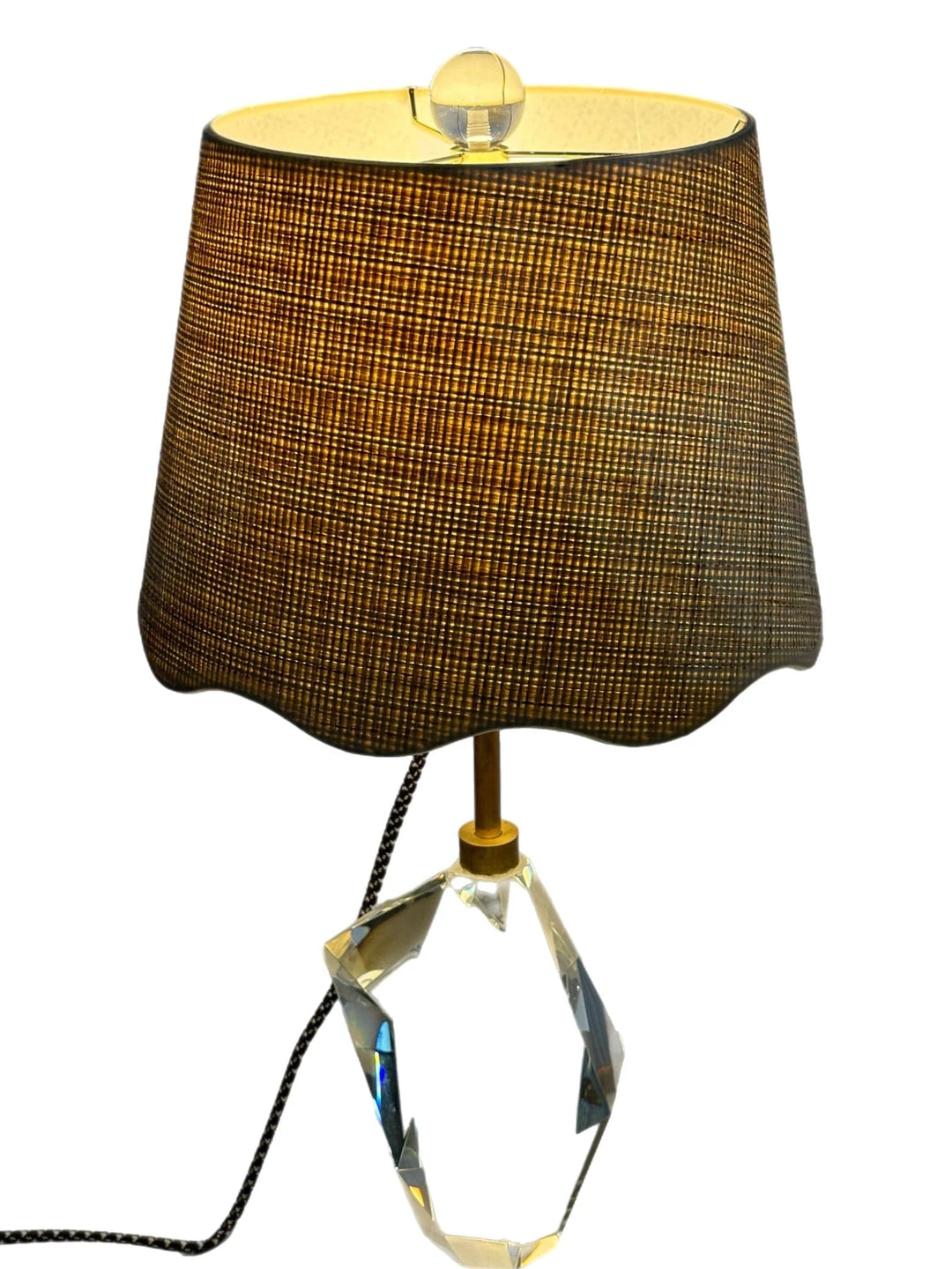 Scalloped Raffia Hardback Shade