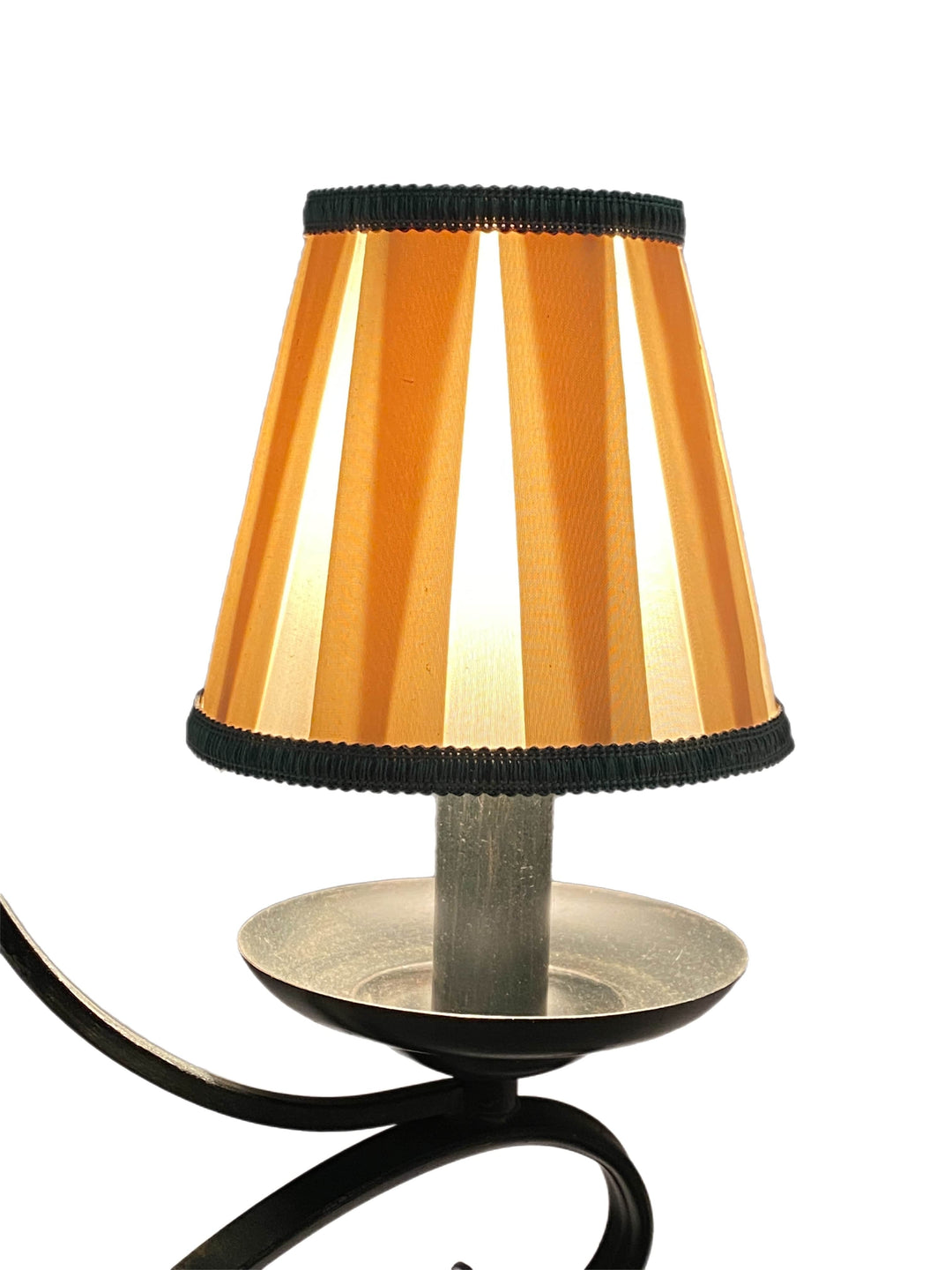 Box Pleat Silk Chandelier Lamp Shade + Custom Gimp - Lux Lamp Shades