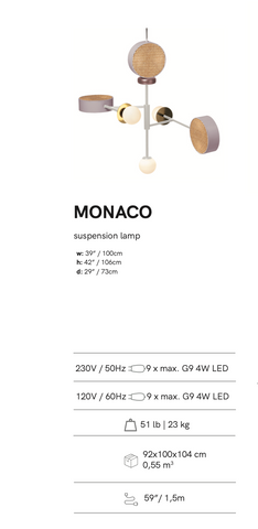 Monaco I Suspension Lamp - Hand Made in Portugal