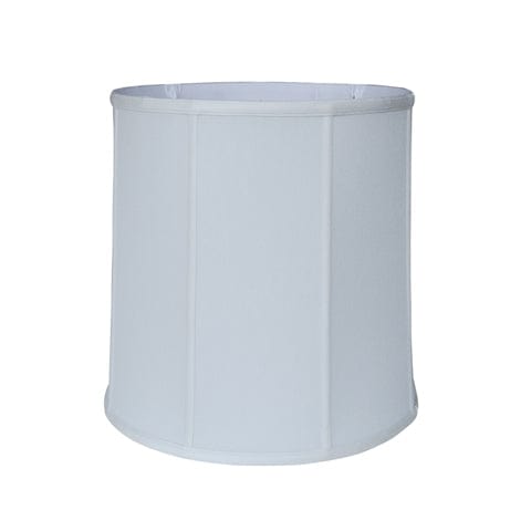 Basic Drum Supreme Satin Lamp Shade - White - Lux Lamp Shades