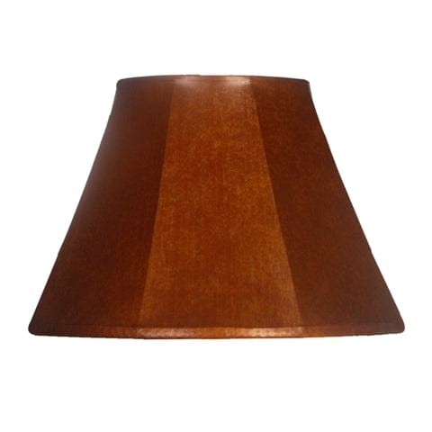 Basic Empire Vinyl Leather Lamp Shade - Brun Orange - Lux Lamp Shades