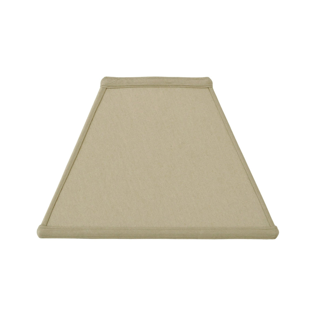 Basic Rectangle Anna Rayon Lamp Shade - Coffee - Lux Lamp Shades