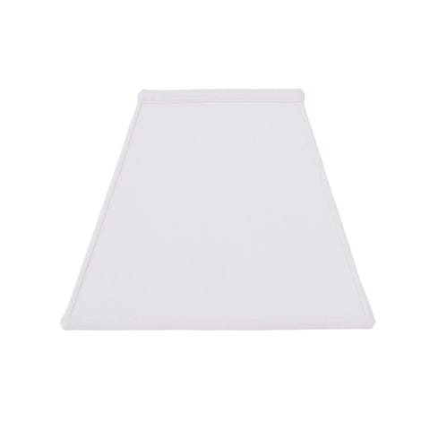 Basic Rectangle Supreme Satin Lamp Shade - Natural White - Lux Lamp Shades
