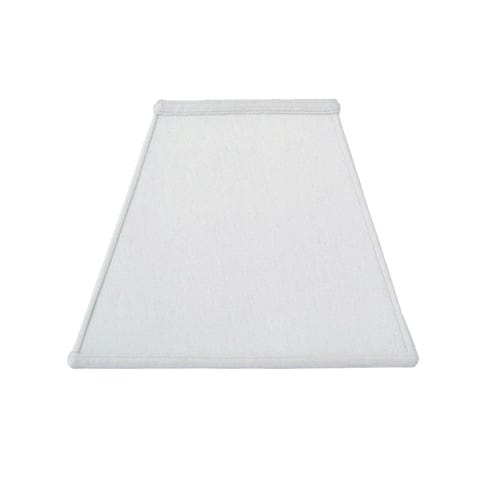 Basic Rectangle Supreme Satin Lamp Shade - Off White - Lux Lamp Shades